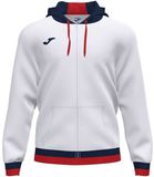 Joma Confort II Sweatshirt met Rits Wit 11-12 Jaar Jongens