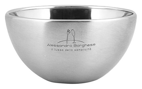 Coppetta Per Gelato In Acciaio Inox 200ml Con Motivi Eleganti – Perfetta Per Dessert E Mousse