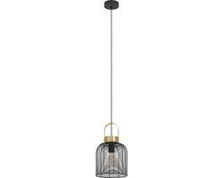 EGLO Roundham Hanglamp - Ø 22 cm - Zwart/Goud - Staal - E27