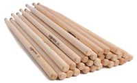Bâtons de batterie bois 15 paires paquet économique 40,5 cm longueur, 1,6 cm diamètre