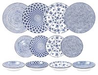 Ibili Armonia Servies 12 Stukken Blauw