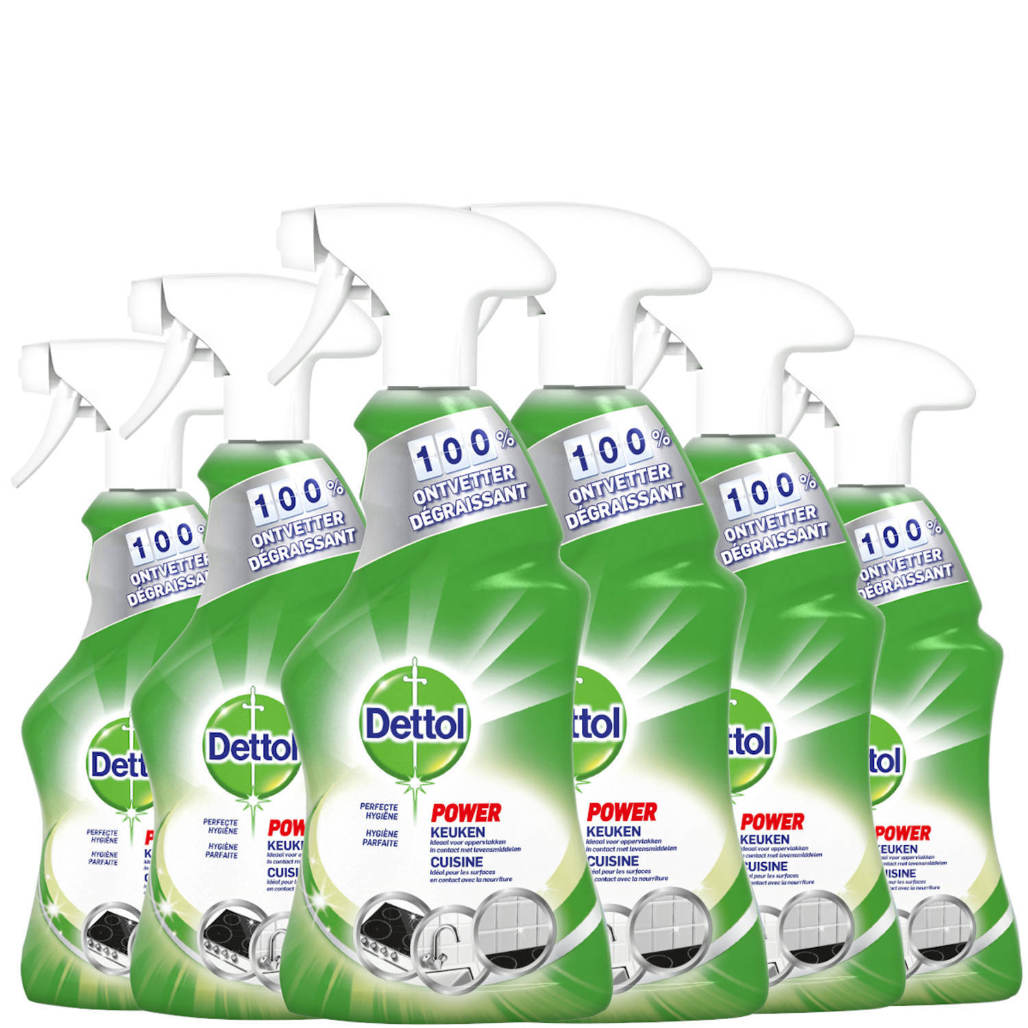 Dettol Power & Pure Keuken - 6 x 500 ml