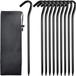 Bol Lot de 10 piquets de tente - 18 cm - aluminium métallique - piquets de camping pour tente - piquets de sable stables - jardin - clous de fixation - idéal pour l'utilisation