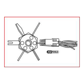 KS Tools KS Tools ontkoppelingsgereedschap ideaal voor Pack-Con en Weather-Pack terminals op GM C3 systemen Aantal:1