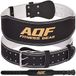 AQF 4" & 6" Leren Gewichthefriem - Gevoerde Lumbale Rugsteun, Suède Voering en Stalen Gesp - Ideaal voor Krachttraining, Fitness & Bodybuilding