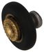 Merkloos Douchedeurlager Voorlager Ø 16 mm - Set van 2 stuks - Zwart polyamide