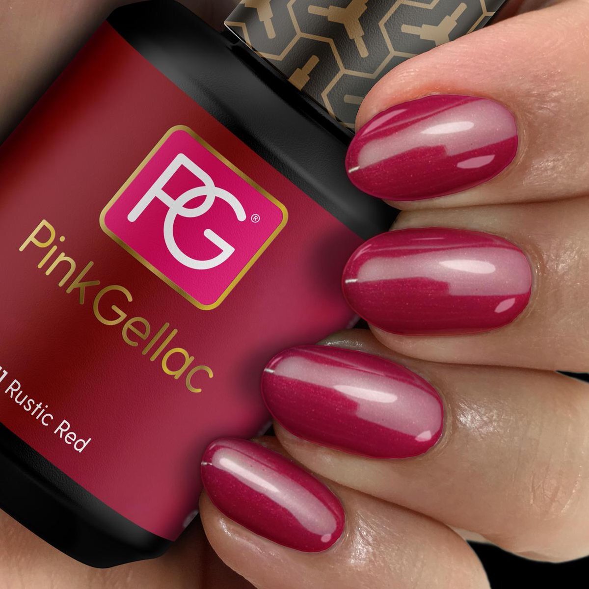 Pink Gellac Gel Nagellak Kleur 111 Rustic Red