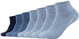Camano Sneakersokken in een 7-pack zonder elastische band, denim melange, maat 43-46