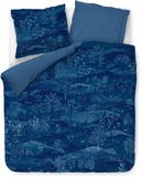 Pip Studio Sundara Wood dekbedovertrek - Tweepersoons - 200 x 200/220 cm - Donkerblauw
