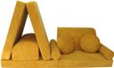 Nino Speelbank NINO – banquette enfant – modulaire – tissu à pois jaune miel