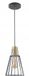 Hanglamp GTV KALIOPE koplamp E27 Zwart met goud Metaal 18cm