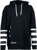Wednesday Death And Flowers Oversize Dames Trui met capuchon Zwart/Wit L