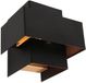 Steinhauer Wandlamp Muro 3367ZW Zwart met goudkleurige binnenkant