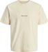 JACK&JONES Jongens T-shirt JORNORREBRO EMB TEE SS CN NOOS JNR - Maat 176 - Katoen - Ronde hals - Korte mouw - Casual - Loose Fit - Antique White