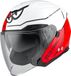 Berik OF669 Vidos Jet Helm - Wit/rood/zwart - Maat M