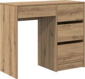 vidaXL Bureau Artisan Eiken Bewerkt Hout 90 x 37.5 x 75 cm