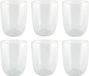 Bellatio Design Luxe dubbelwandige theeglazen - 6x stuks - 300ml