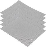 Famanu Tapis de grill pour grill à gaz - tapis de grill antiadhésif - 42 x 36 cm - réutilisable - 5 pièces