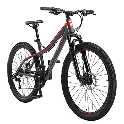 bikestar MTB, aluminium, 26 inch, 21 speed, grijs / rood
