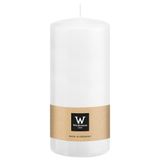 Wiedemann Bougie cylindrique/bougie pilier - blanc - 15 x 7 cm - 63 heures de combustion - bougies pilier