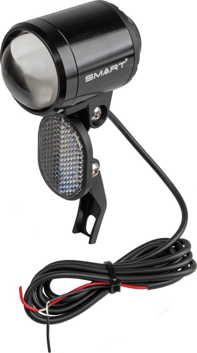 Smart Voorlicht Elite E-bike Led 100 Lux Fietsaccu Zwart