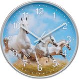 Christoffel Horloge mural 2007-07 Blanc/Argent