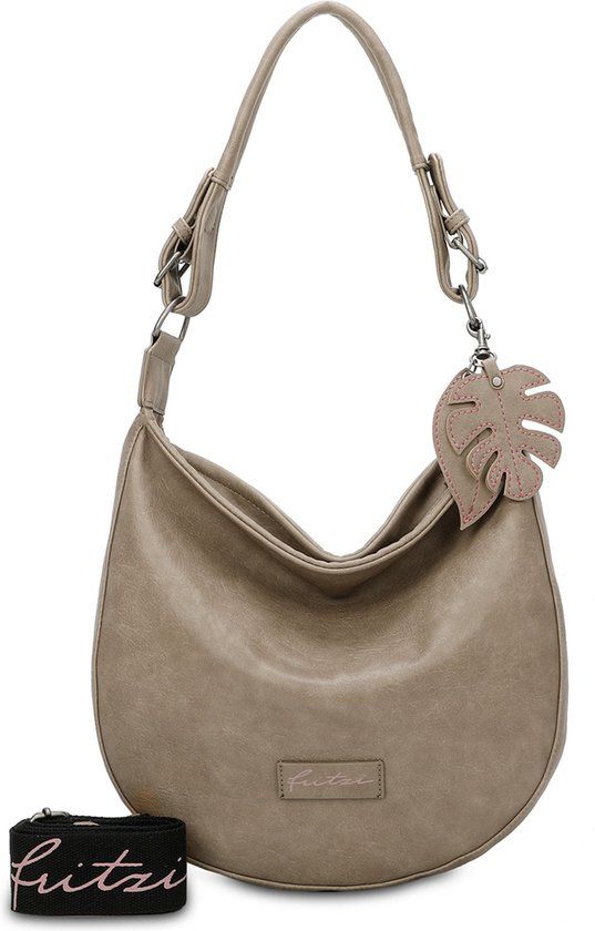Fritzi aus Preußen Eco Hobo Schoudertas - Lichtbruin - 31 cm