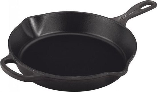 Le Creuset skillet hoge koekenpan ø 26 cm gietijzer mat zwart