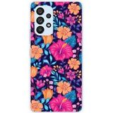 Samsung Galaxy A53 5G Siliconen hoesje - ontwerp fleurs exotiques