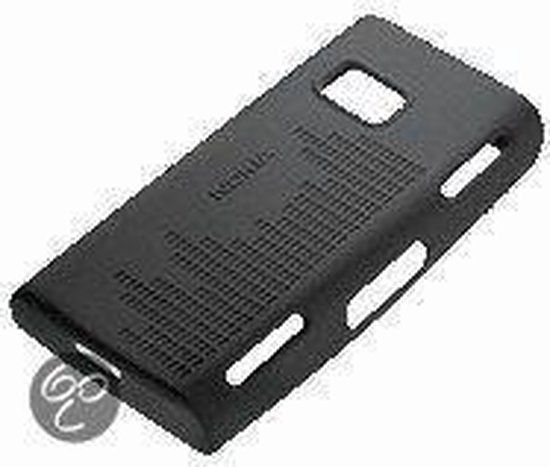 Nokia CC-1001 siliconen back cover voor Nokia X6 - Zwart