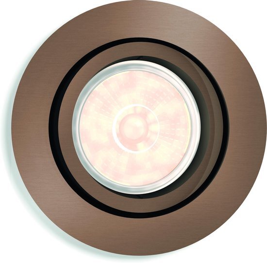 Philips myLiving DONEGAL copper/brass LED Recessed spot light