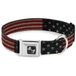 Gesp-Weg, 1.5" Wide - Fits 13-18" Neck - Small, Vintage US Flag Stretch