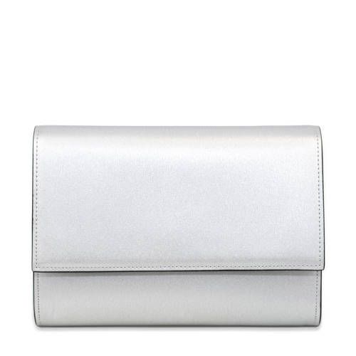 Abrazi leren clutch Jackie matzilver