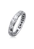 Haze & Glory - Ring - HG HAZE & GLORY - Ring voor Heren in 925 sterling zilver, Sieraden voor Heren, Zilveren ring geoxideerd, Cool, Sun Chaser - Heren