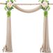 Voile de mousseline couleur champagne foncé 75 x 1000 cm