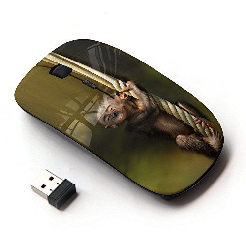 KOOLmouse - Monkey Green Nature Cute Baby Forest - Draadloze Muis - 2.4G - 2022