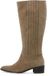 Bianco Hoge Laarzen BIACAROL Sand1 Leer Blokhak 5-7cm Dames Maat 39