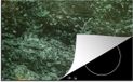 Merkloos KitchenYeah® Inductie beschermer 77x51 cm - IJs - Groen - Structuur - Inductiebeschermer