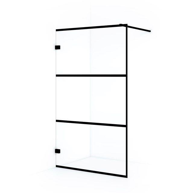 Maxaro Inloopdouche Diamond 120cm Zwart