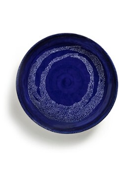 Serax FEAST Lapis Lazuli Swirl-Dots L serveerschaal 35 cm