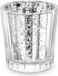 Party-Decoration Bougeoir argenté 6 cm - 4 pièces