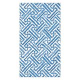Caspari Fretwork Papieren Gasthanddoek Servetten in Blauw - 15 Per Pakket