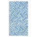 Caspari Fretwork Papieren Gasthanddoek Servetten in Blauw - 15 Per Pakket