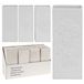 Merkloos / Sans marque Radiator bak luchtbevochtigers / waterverdampers - 6x - dolomiet - bloemen print - 20 cm