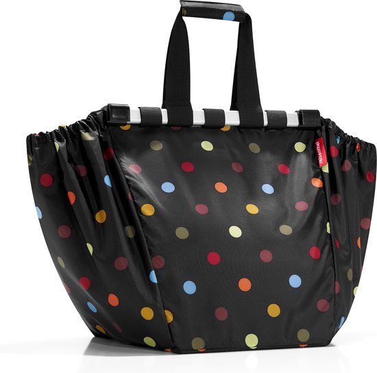 Reisenthel Easyshoppingbag Shopper - Dots Zwart - 30L - Opvouwbaar