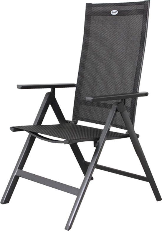Hartman Napoli Verstelbare Tuinstoel - Antraciet/Grijs