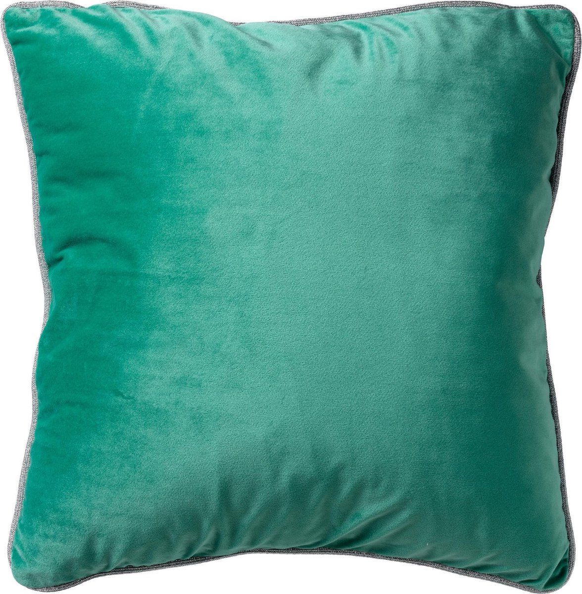 Dutch Decor FINN - Kussenhoes velvet Spearmint glitter bies 45x45 cm - groen
