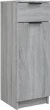 vidaXL Badkamerkast 32x34x90 cm bewerkt hout grijs sonoma eikenkleurig