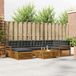 vidaXL Hoek loungeset 7-delig Naturel et Anthracite Acacia Bois