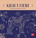 Krafttiere Heye Krafttiere Postkartenkalender 2027